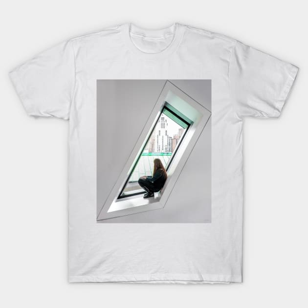 Girl in an Odd Window T-Shirt by BrianPShaw